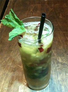 Apple Julep bourbon and spearmint cocktail from The Artisan Lounge in Las Vegas